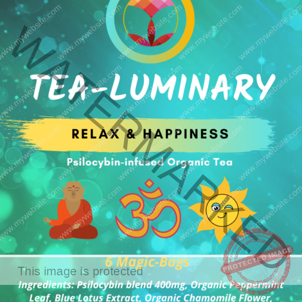 Psilocybin Mushroom Tea By Tea-Luminary (6x 400 mg)